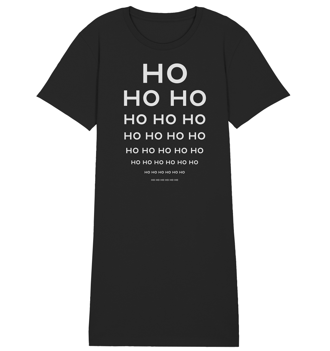 HO HO HO Weihnachtslook für Nerds - Ladies Organic Shirt Dress