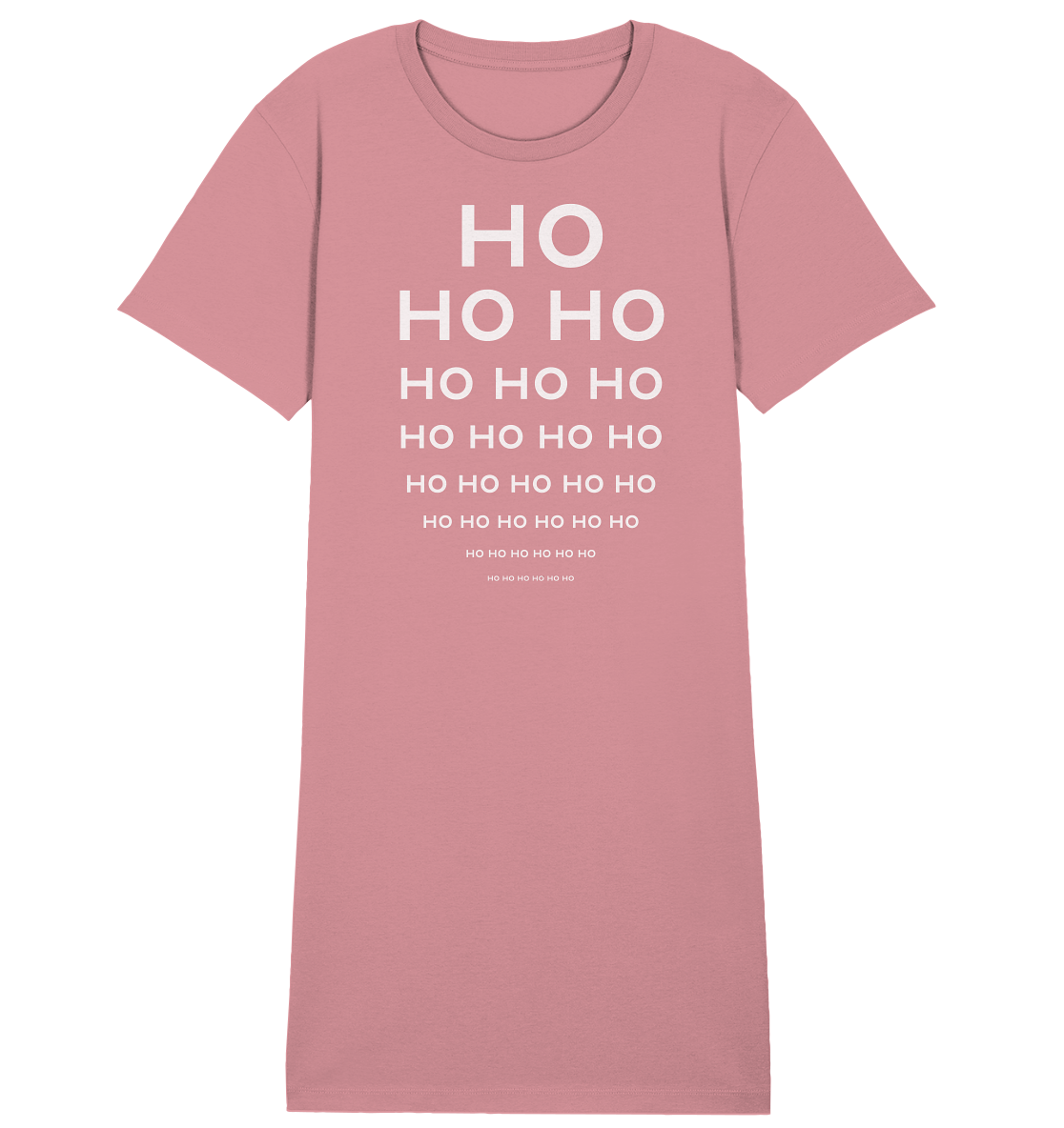 HO HO HO Weihnachtslook für Nerds - Ladies Organic Shirt Dress