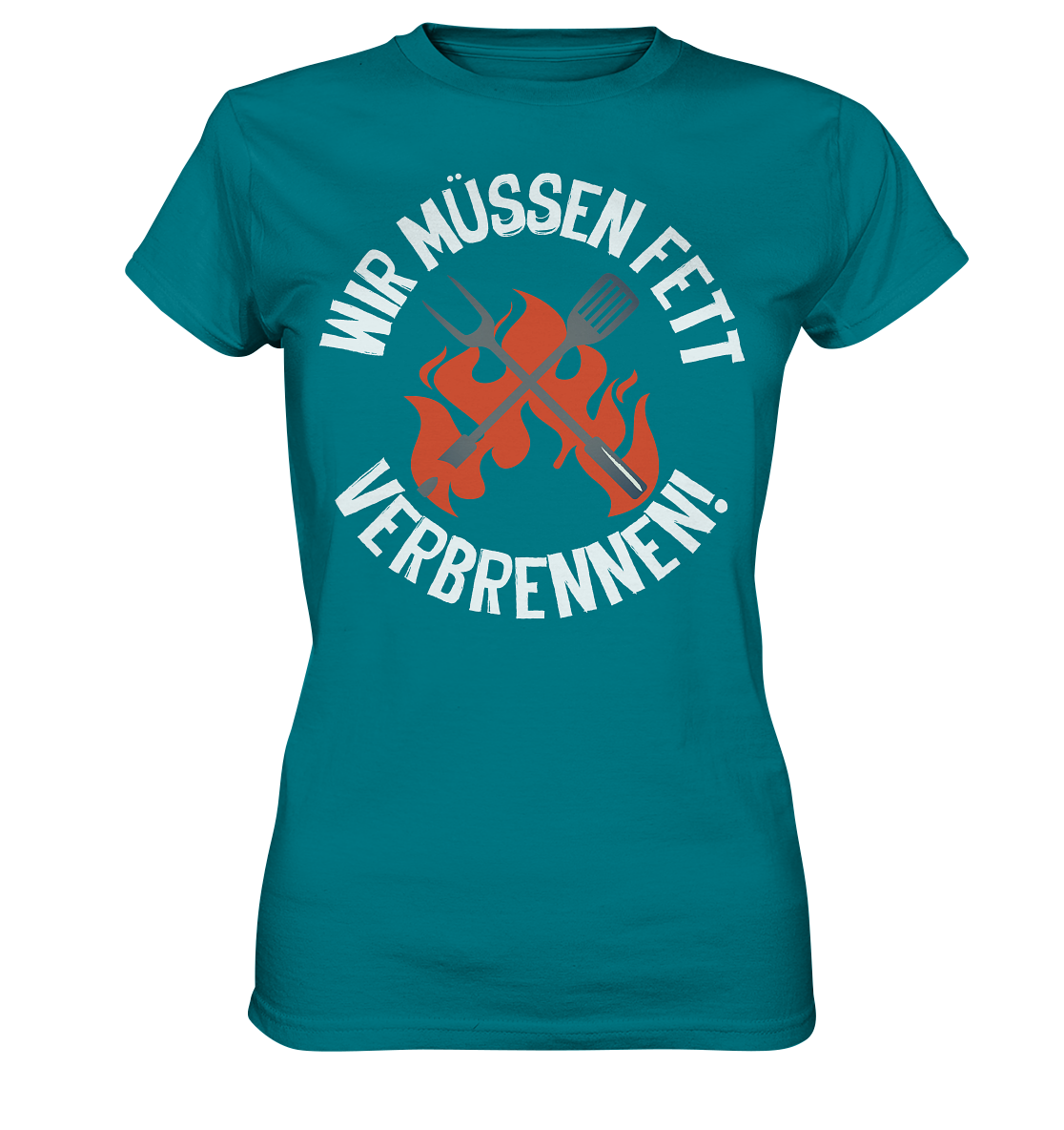 Fett verbrennen - Ladies Premium Shirt