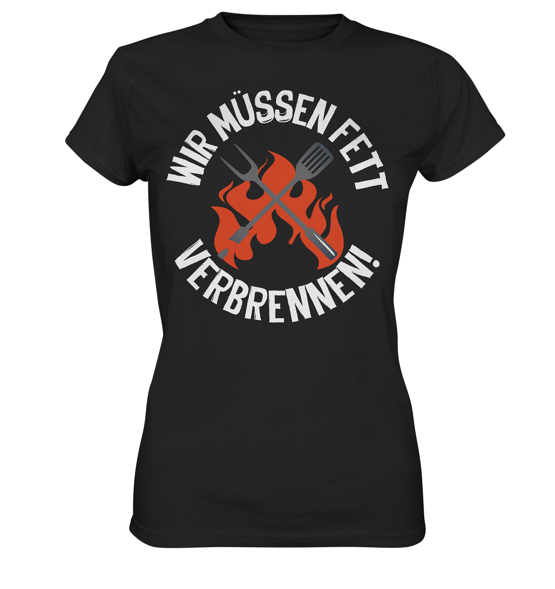 Fett verbrennen - Ladies Premium Shirt