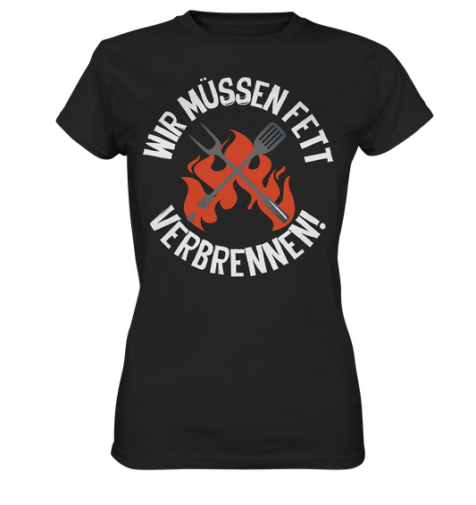 Fett verbrennen - Ladies Premium Shirt