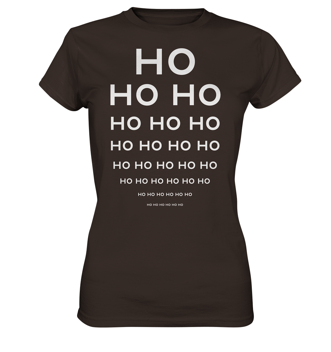 HO HO HO Weihnachtslook für Nerds - Ladies Premium Shirt