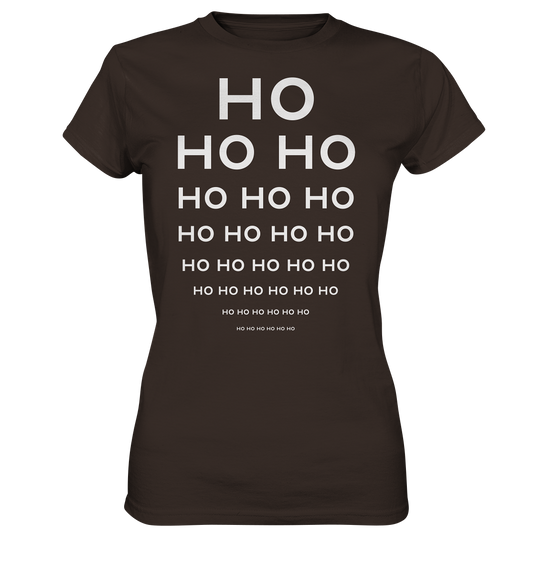 HO HO HO Weihnachtslook für Nerds - Ladies Premium Shirt