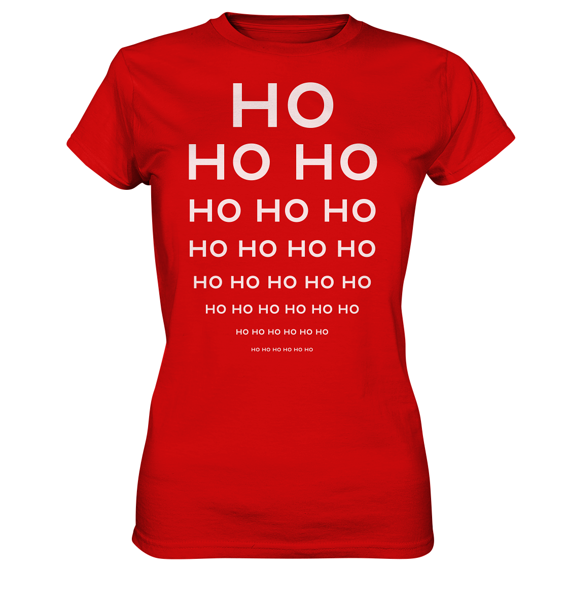 HO HO HO Weihnachtslook für Nerds - Ladies Premium Shirt