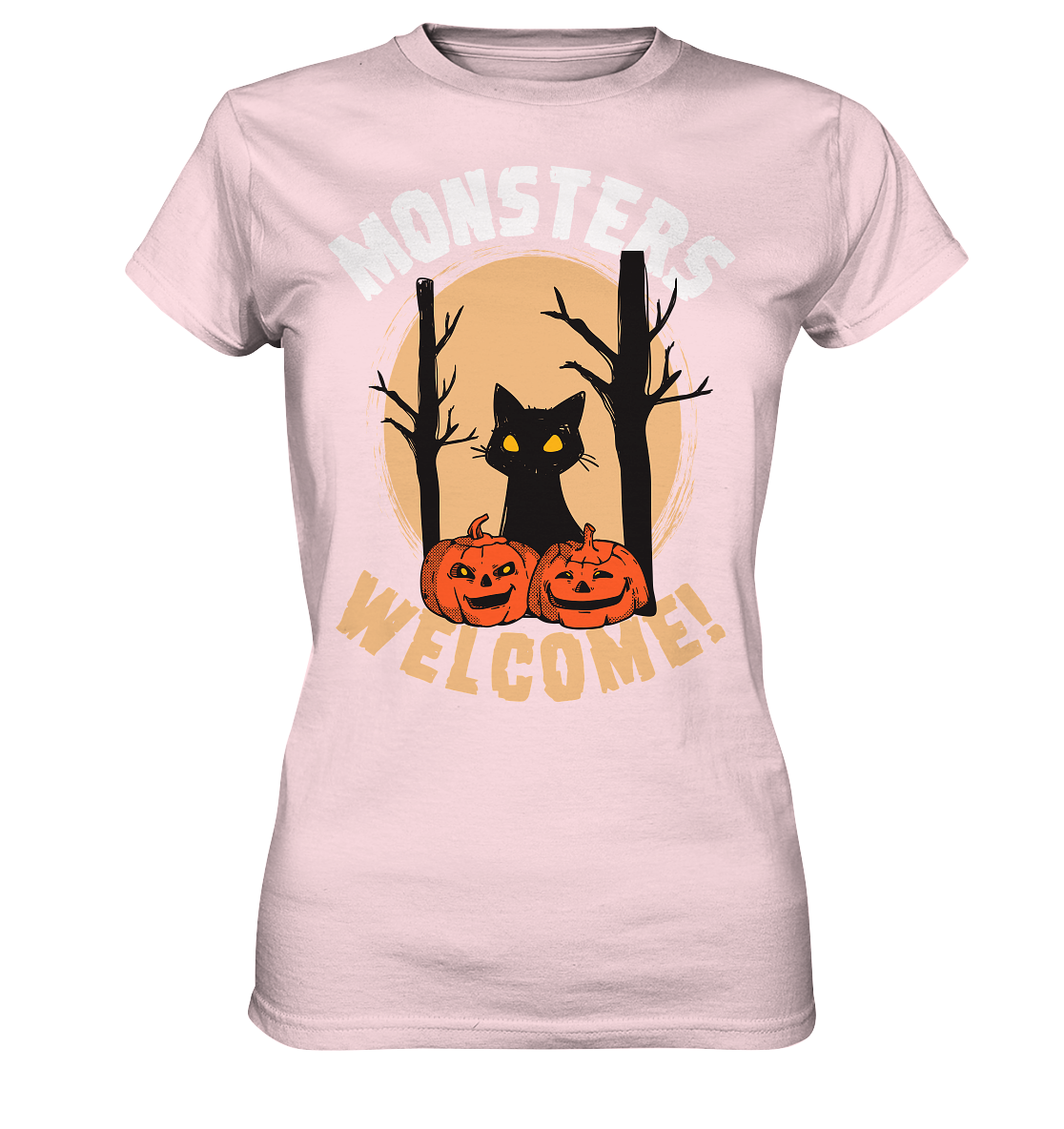 Katze und Kürbis | Halloween - Ladies Premium Shirt