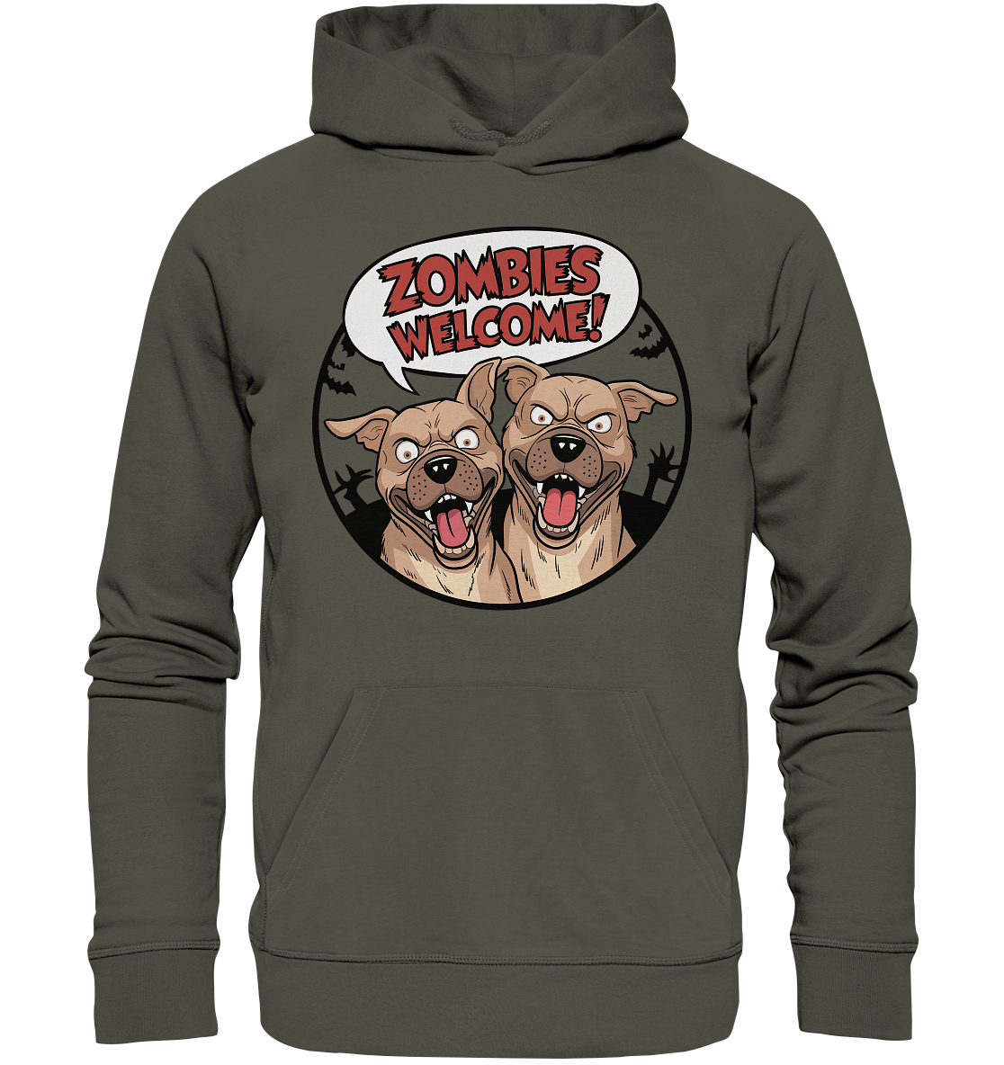 Zombies welcome! - Organic Basic Hoodie
