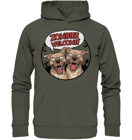 Zombies welcome! - Organic Basic Hoodie