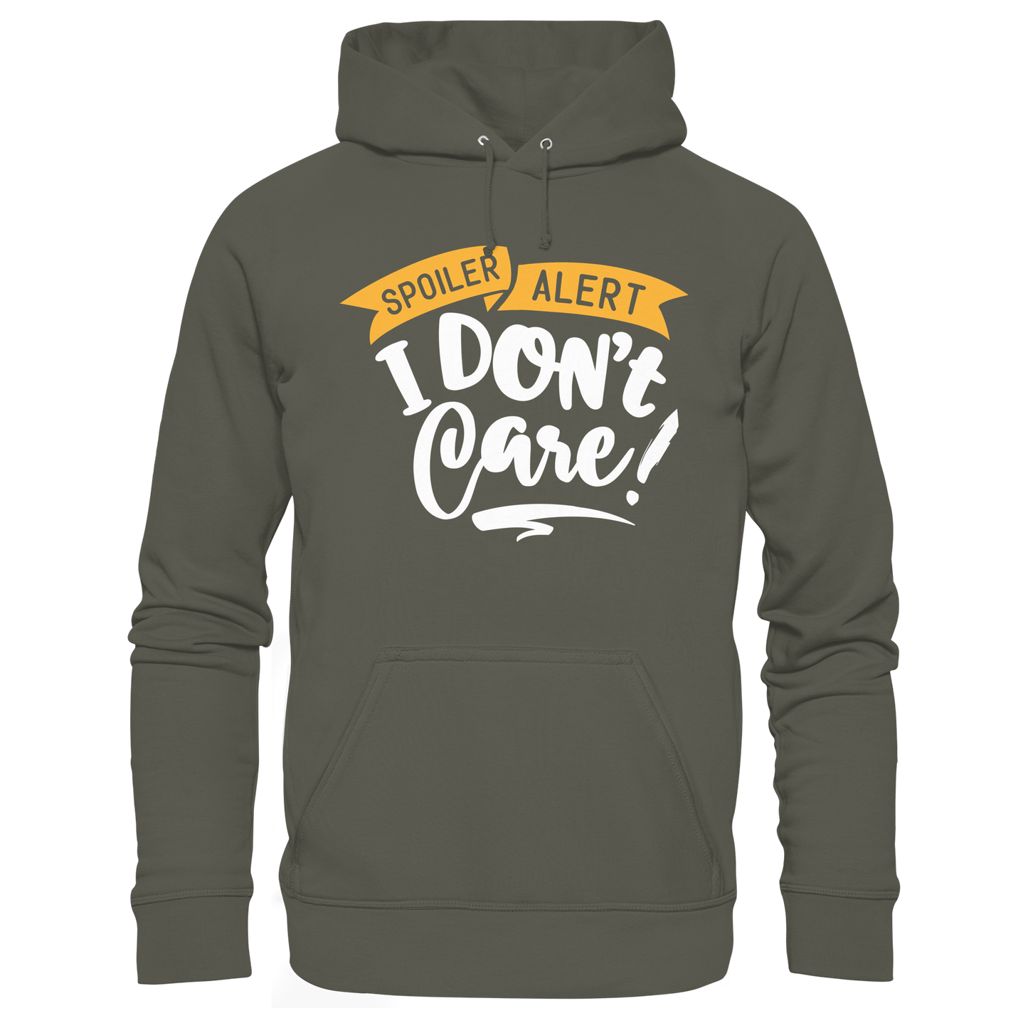I Don't Care - Organic Basic Hoodie