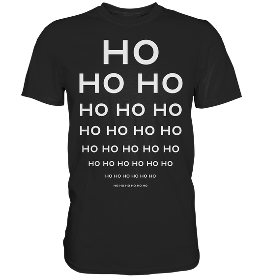 HO HO HO Weihnachtslook für Nerds - Premium Shirt