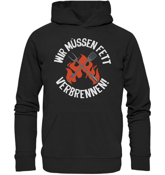 Fett verbrennen - Premium Unisex Hoodie