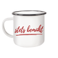 Stets bemüht - Emaille Tasse (Black)