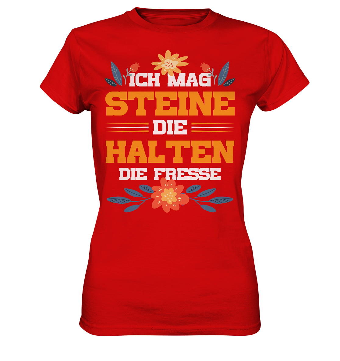 Ich mag Steine - Ladies Premium Shirt